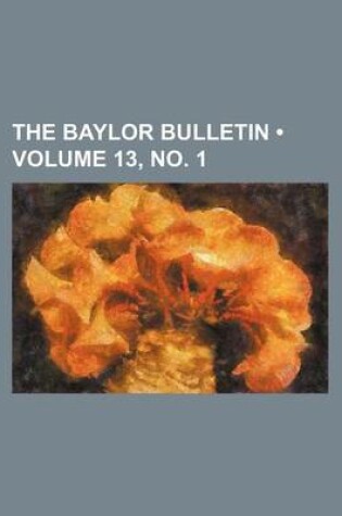 Cover of The Baylor Bulletin