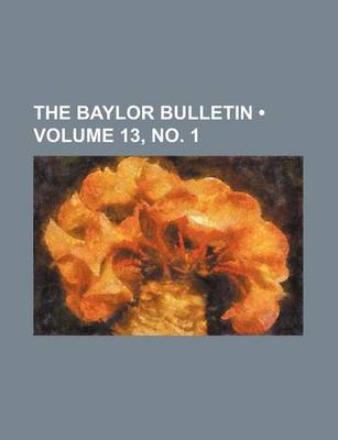 Cover of The Baylor Bulletin