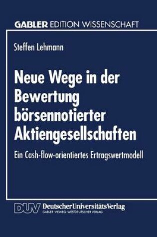 Cover of Neue Wege in der Bewertung börsennotierter Aktiengesellschaften