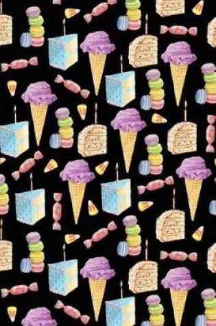 Cover of Bullet Journal Birthday Cake and Ice Cream Cones Pattern