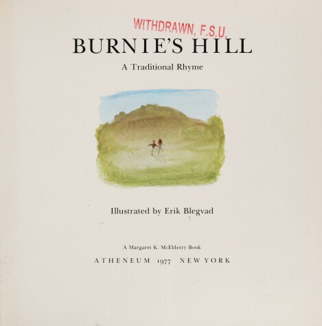 Book cover for Burnie's Hill