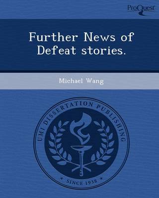 Book cover for Further News of Defeat Stories