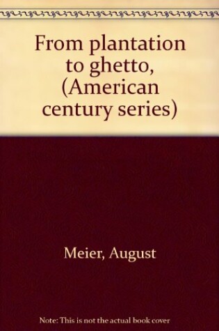 Cover of Plantation Ghetto