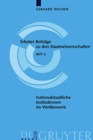 Cover of Nationalstaatliche Institutionen im Wettbewerb