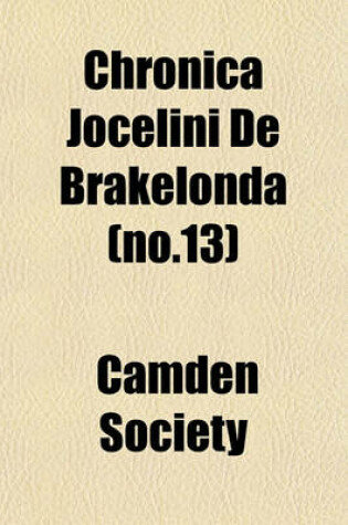 Cover of Chronica Jocelini de Brakelonda (No.13)