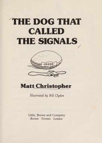 Book cover for Dog Called Signals