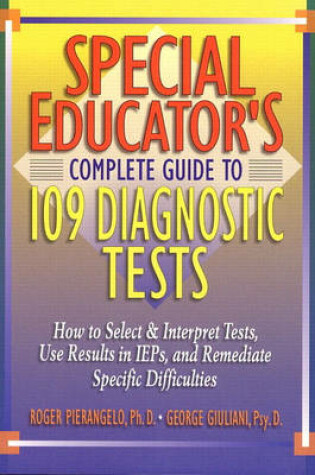 Cover of Special Educator's Complete Guide to 109 Diagnostic Tests