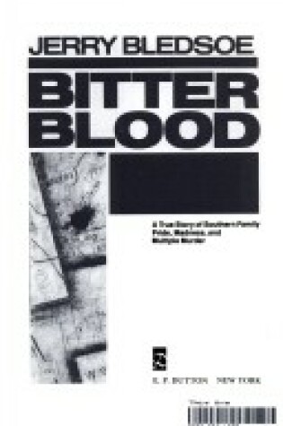 Cover of Bledsoe Jerry : Bitter Blood (Hbk)