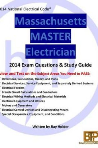 Cover of Massachusetts 2014 Master Electrician Study Guide