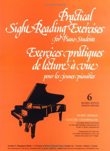 Book cover for Sight Reading Exercises for Piano Students-Bk 6