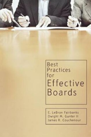 Cover of Best Practices for Effective Boards