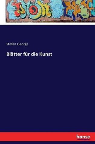 Cover of Blätter für die Kunst
