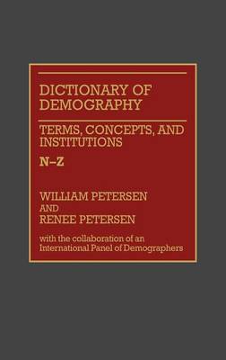 Book cover for Dictionary of Demography