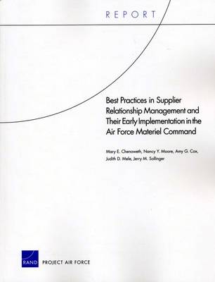 Book cover for Best Practices in Supplier Relationship Management and Their Early Implementation in the Air Force Material Command