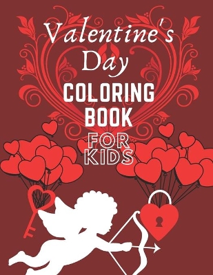 Book cover for Valentine's Day Coloring Book For Kids