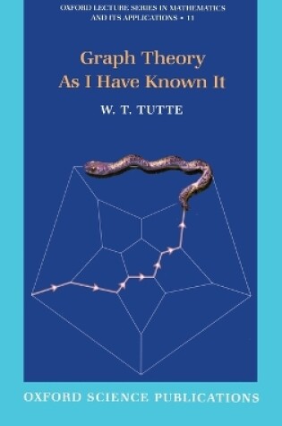 Cover of Graph Theory As I Have Known It