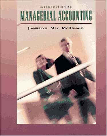 Book cover for Introduction to Managerial Accounting