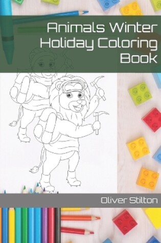 Cover of Animals Winter Holiday Coloring Book
