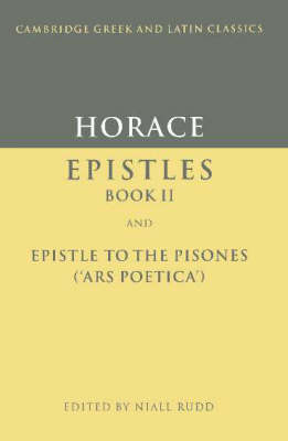 Book cover for Horace: Epistles Book II and Ars Poetica