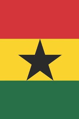 Book cover for Ghana Flag Notebook - Ghanaian Flag Book - Ghana Travel Journal