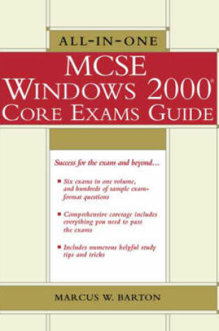 Cover of All-in-one MCSE Windows 2000 Core Exams Guide