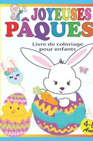 Cover of Joyeuses pâques livre de coloriage pour enfants 4 à 8 ans