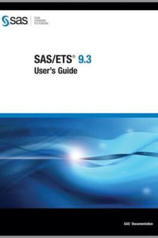 Cover of SAS/ETS 9.3 User's Guide