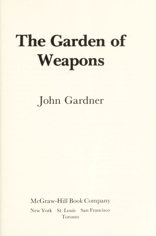 Cover of Garden of Weapons