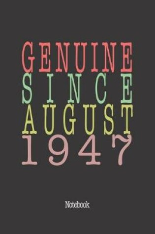 Cover of Genuine Since August 1947