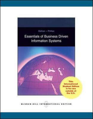 Book cover for ESSENTIALS OF BUSINESS DRIVEN INFORMATIO