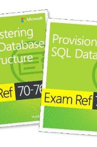 Cover of MCSA SQL 2016 Database Administration Exam Ref 2-pack