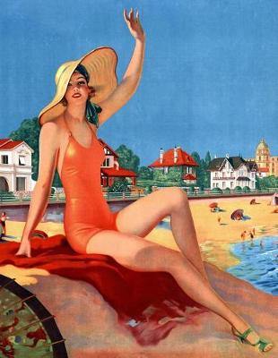 Book cover for Pin-up Beauty by the Beach Notebook