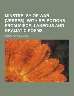 Book cover for Minstrelsy of War [Verses]