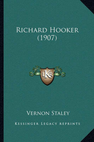 Cover of Richard Hooker (1907) Richard Hooker (1907)