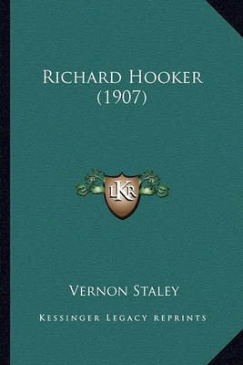 Book cover for Richard Hooker (1907) Richard Hooker (1907)