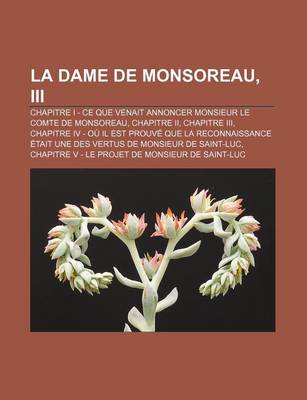 Book cover for La Dame de Monsoreau, III