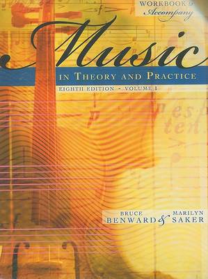 Book cover for Workbook to Accompany Music in Theory and Practice, Volume 1 with Finale Discount Sticker