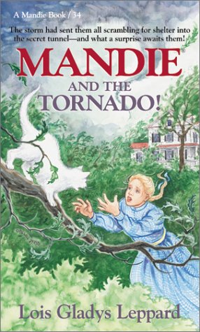 Book cover for Mandie and the Tornado!