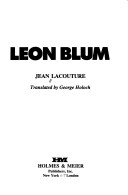 Book cover for Leon Blum