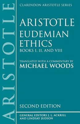 Book cover for Eudemian Ethics: Books I, II, and VIII