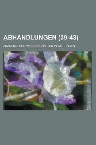 Cover of Abhandlungen (39-43)