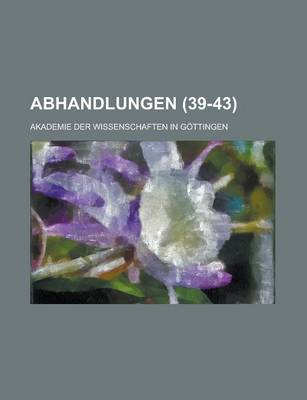 Book cover for Abhandlungen (39-43)