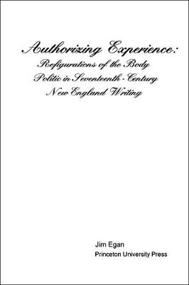 Book cover for Authorizing Experience