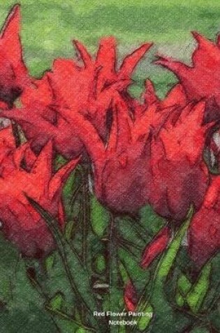 Cover of Red Flower Painting Notebook