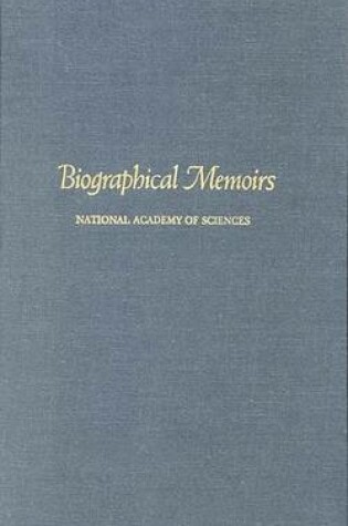 Cover of Biographical Memoirs V.73