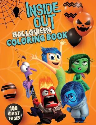 Book cover for Inside out Halloween Coloring Book