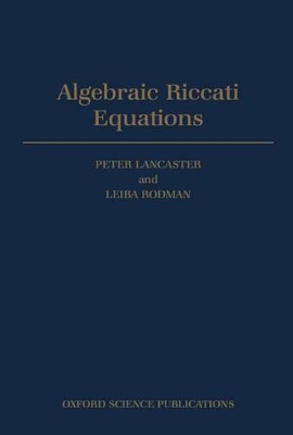 Book cover for Algebraic Riccati Equations