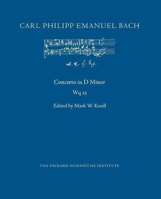 Book cover for Concerto in D Minor, Wq 23