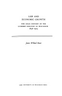 Book cover for Law and Economic Growth