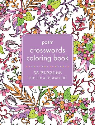 Book cover for Posh Crosswords Adult Coloring Book